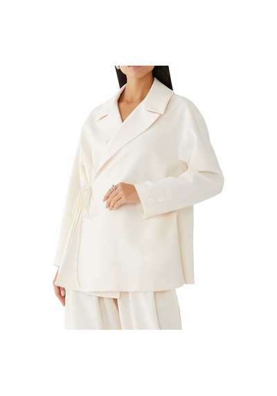Palmer Harding Şık Wrap Kesim Blazer Crema