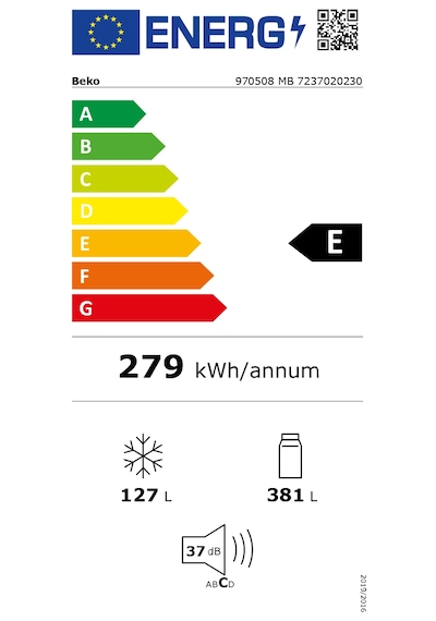 Beko 970508 MB 508 L Çift Kapılı No Frost Buzdolabı