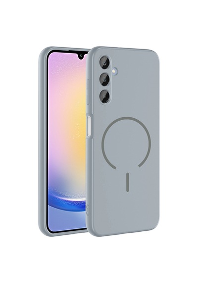 Zore Galaxy A25 Kılıf M-safe Şarj Özellikli Nvth Meta Kapak - Lacivert