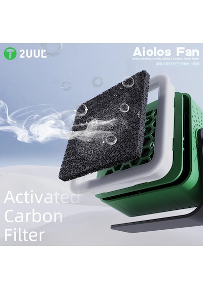 2uul Da98 Aiolos Çok Fonksiyonlu Fan Duman Emme, Hızlı Soğutma, Led Işık