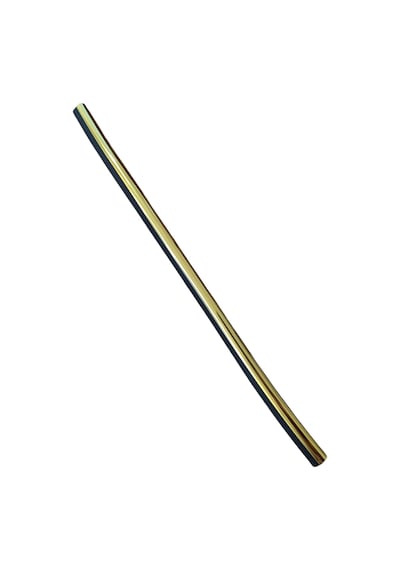 U Tip Geçmeli Havalandırma Nikelaj Şerit Çıta İnce 20cm 10 Parça Gold