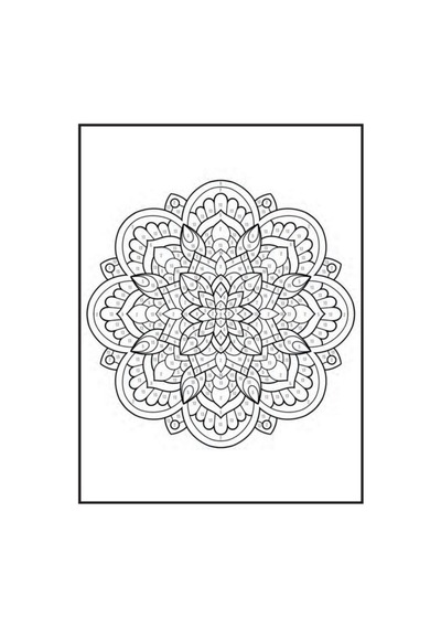 Sayılarla Mandala Boyama Kitabı 100 Süper Mandala
