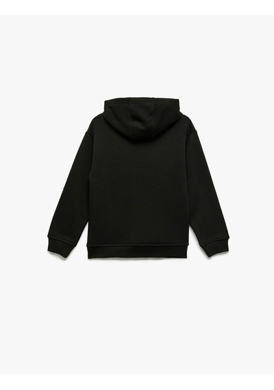 Koton Oversize Şardonlu Siyah Erkek Çocuk Sweatshirt 6wkb10112tk Siyah