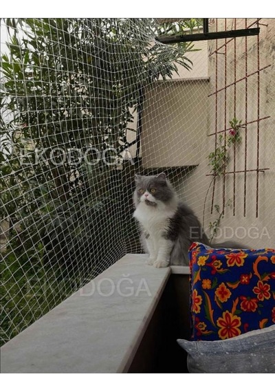 Ekodoğa Balkon Filesi 2 5x6 Metre Kuş Kedi Güvercin Önleme Ağı