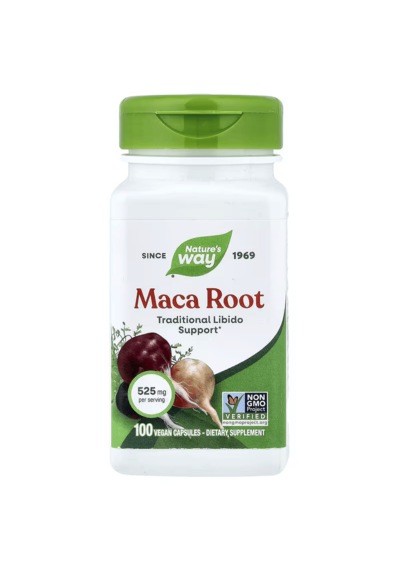Nature's Way Maca Root Greens & Superfoods 525 Mg 100 Vegan Caps Aromasız