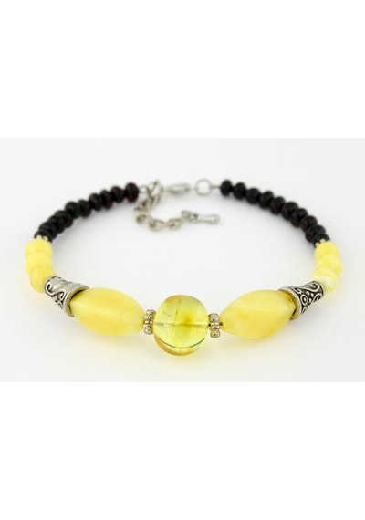 Kehribar Bayan Bileklik Özel Tasarım Ambergold Blk23-67 Çok Renkli