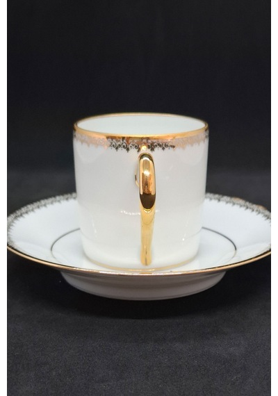 Cafes J Ladoux Fransız Porselen Kahve Fincanı 80 Ml Kahverengi