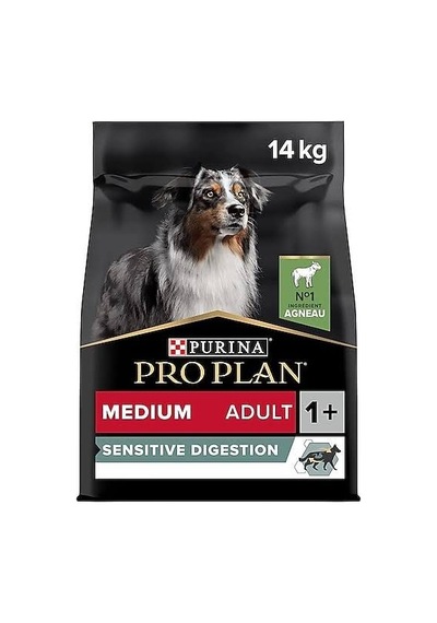 Pro Plan Medium Adult Sensitive Digestion Rich İn Lamb Kuzu Etli 14 Kg Orta Irk Yetişkin Köpek Maması