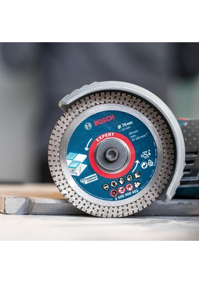 1 X Expert Hardceramic 76 Mm Elmas Kesme Diski Sert Fayanslar, Sert Taş, Çap 76 Mm, Profesyonel Aksesuar, Mini Açılı Taşlama Makinesi