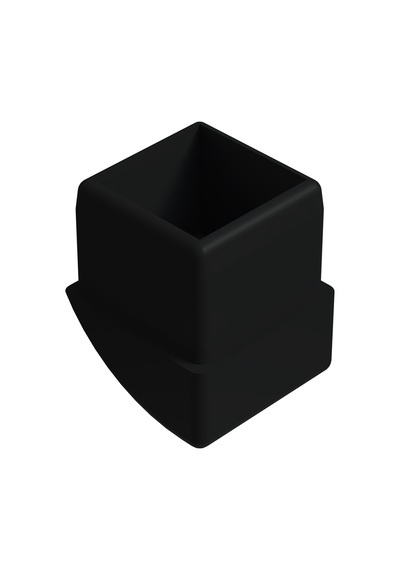 Cateksss 30x30 Mm Kendinden Dereceli İç Prfil Tapası - 35 Li Paket Siyah