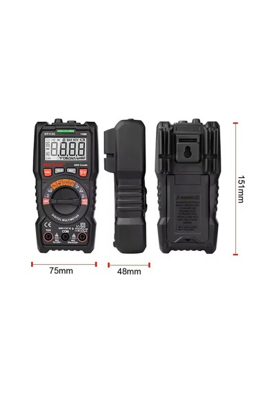 Ht113c Dijital Profesyonel Multimetre Ekran Aydınlatmalı Auto Range 600v 10a Ac Dc