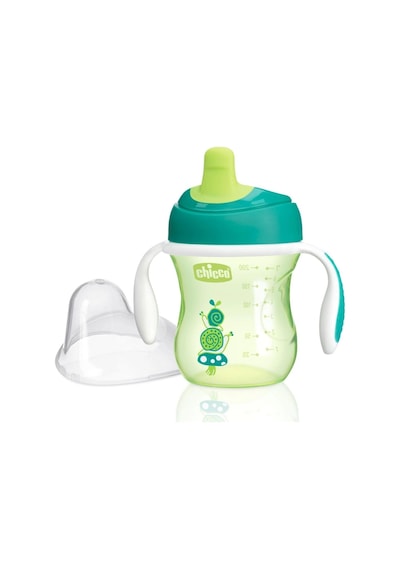 Chicco Yarı Yumuşak Uçlu Alıştırma Bardağı 6 Ay+ Unisex Yeşil