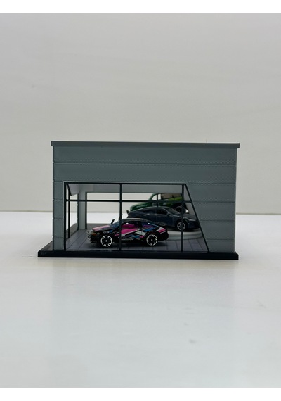 3d Baskı 1/64 Ölçekli Toyota Showroom Tasarımlı Diorama Araç Sergileme Garajı