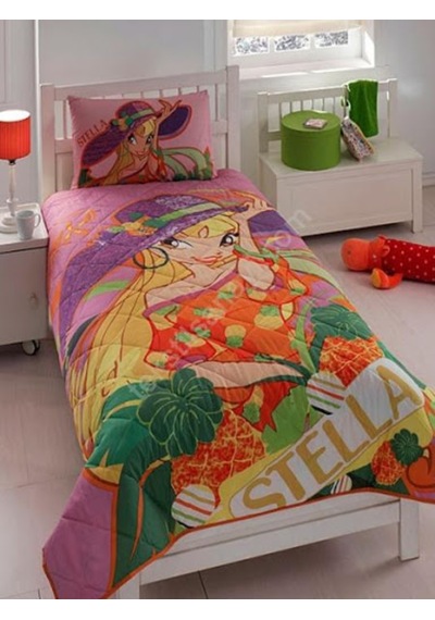 Taç Lisanslı Yatak Örtüsü Seti Wınx Fruttı Stella