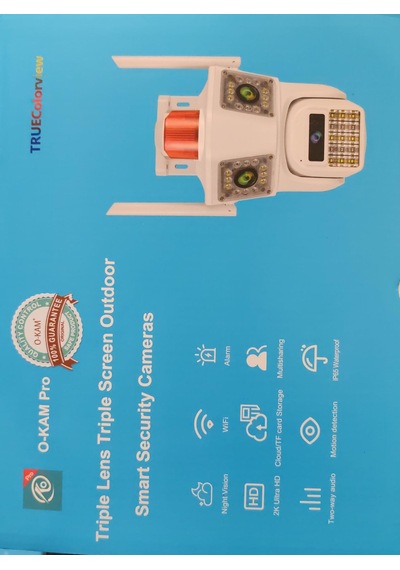 Yeni Kasa O-kam 3033, 9mp, Wifi, 3 Lensli Akıllı Kamera
