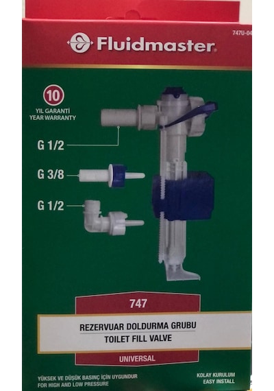 Fluidmaster VitrA.Kale.Serel.Creavit.Bocci Uyumlu Flatör Beyaz
