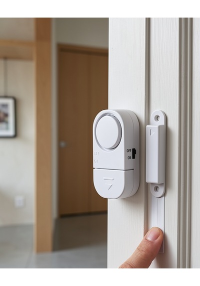 Kapı Pencere Alarmı 90 Db Sesli Manyetik Sensörlü Uczzz7pillikapıalarmı-4