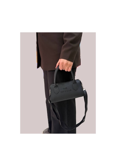 Soylu Çanta Tote Bag Mini Çanta Kadın Omuz Ve El Çantası 20x12x 8 Cm Siyah