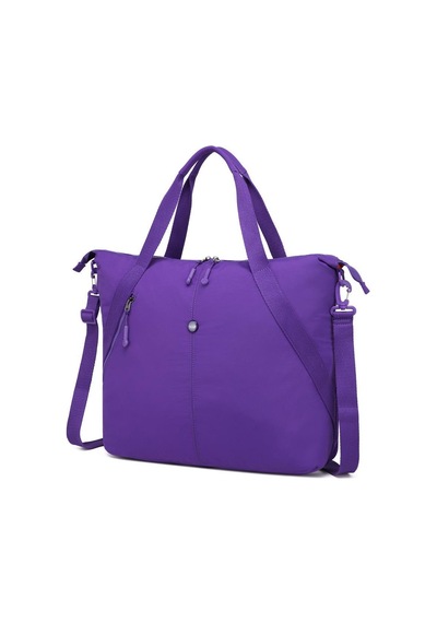 Smart Bags Mikro Poly Kumaş Büyük Boy Kadın Omuz Çantası 3335 Mor