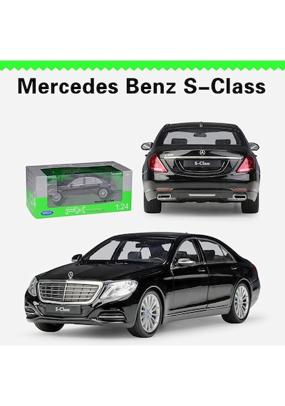 Welly Mercedes S-class 1 24 Siyah Model Araba