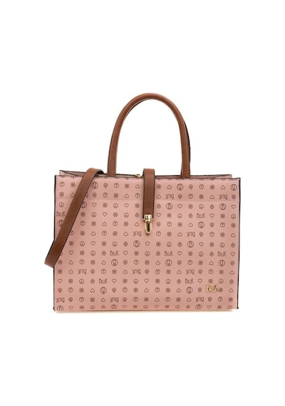 Bilik Deri Monogram Pembe/taba Kadın Omuz Çantası Sym 517-mn 001