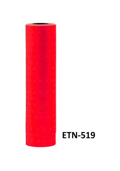 Etona Kırmızı Fiyat Etiketi 10'lu Etn-519