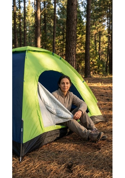 Outdoor Kolay Kurulumlu Pratik Kamp Çadırı 8 Kişilik 220x300x170 Keşif Malzemesi Macera Ekipmanı Çok Renkli