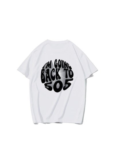 Brz Collectıon Brz Collection Unisex Oversize I'm Going Back To 505 - Arctic Monkeys T-shirt Beyaz