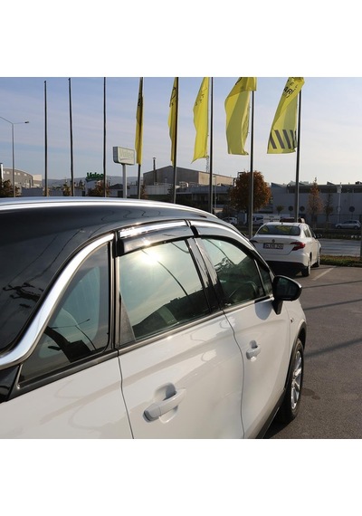 Opel Crossland Ferrous Kromlu Cam Rüzgarlığı 4 Parça 2021 Ve Üstü
