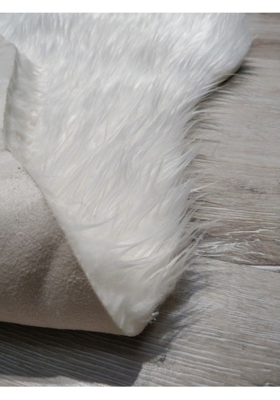 Yamalıhome Peluş Halı Apost Beyaz 75 x 200Cm Post Halı