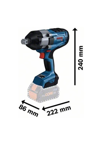 Bosch Gds 18v-1050 H Tek Akülü Darbeli Somun Sıkma 4 Amper Bez Çantalı