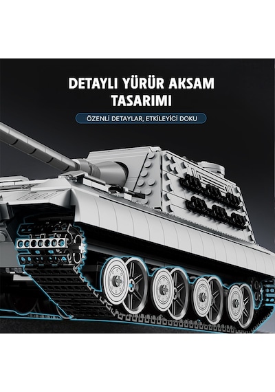 Reobrix E100 Heavy Tank 77037 Brick Yapım Seti