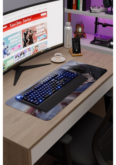 Black Clover Anime V1 - 70x30 Xl Gaming Kauçuk Kaymaz Taban Mouse Pad Fare Altlığı