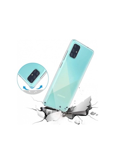 Samsung Galaxy Uyumlu   A71 Kılıf Ultra Ince Esnek Süper Silikon 0.3mm R77938:şeffaf