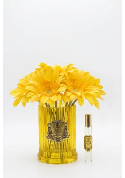 Renkli Vazo Gold Gerbera 8 Li Çiçek 34812676