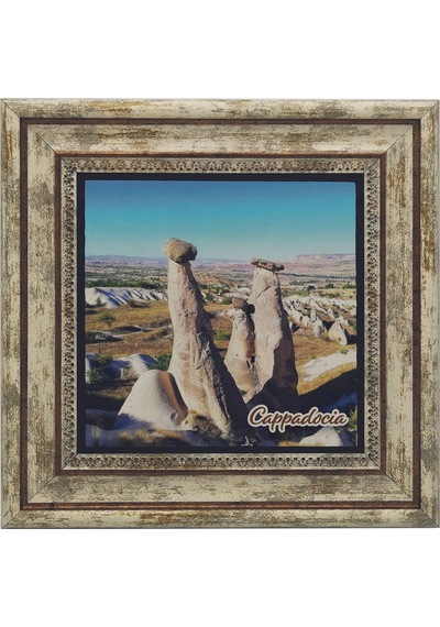 Kapadokya Baskılı Taş Tablo 25x25 728