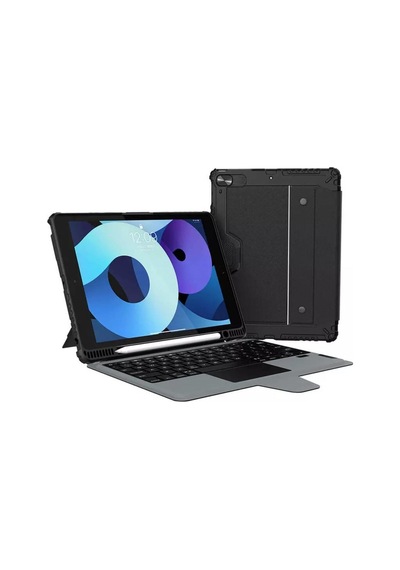Nillkin Apple Uyumlu iPad  10.2 2019 /2021 Klavye Kılıf Set