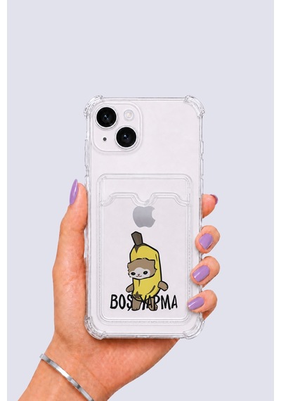 Apple iPhone Uyumlu 13 Kartlıklı Boş Yapma Desenli Kılıf Çok Renkli