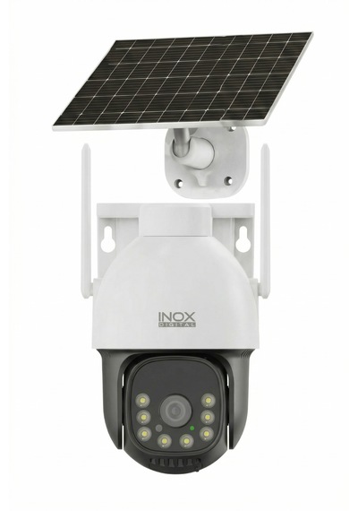Inox-x12 4g Aov Esım Solar Güneş Enerjili Güvenlik Kamerası - Black Light Gece Renkli Dış Mekan Kamera