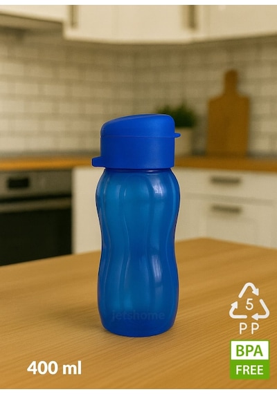 2'li Set Bpa Free 400 Ml Su Şişesi Pp-5 Minik Okul Suluğu Mavi - Pembe