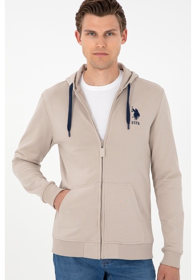 U.s. Polo Assn. Erkek Taş Sweatshirt 50289028-vr049 Taş