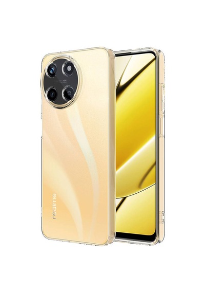 Realme 11 4g Kılıf Zore Süper Silikon Kapak Renksiz