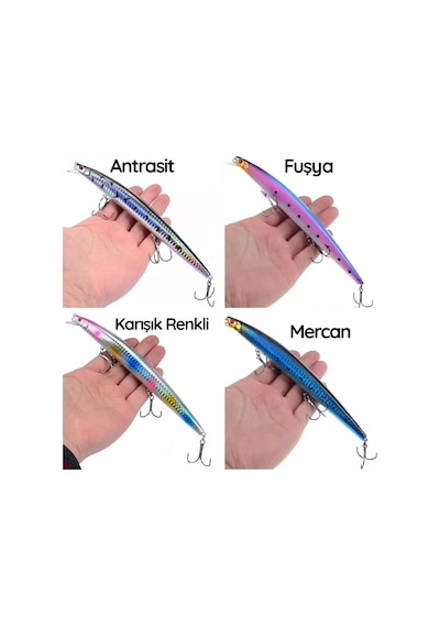 18 Cm 24 Gr.Lazer Turna Rapala,Levrek Rapala ,,Sahte Lures Yapay