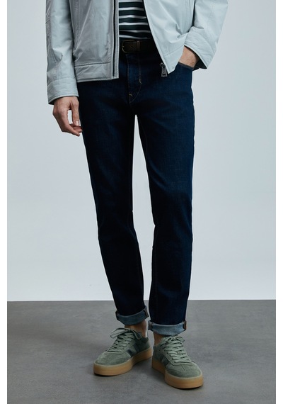 Lufian Frencesco Smart Jean Erkek Pantolon Slim Fit Mavi Mavi 111200186100300 Mavi