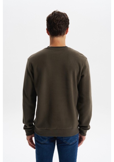 AR-MA Arma Erkek Regular Fit Örme Selanik Sweatshirt %65 Pamuk %35 Polyester, Karbon Fırçalı, Basic Bisiklet Yaka K30124698902 Haki AR-MA Arma Erkek Regular Fit Örme Selanik Sweatshirt %65 Pamuk %35 Polyester, Karbon Fırçalı, Basic Bisiklet Yaka K30124698902 Haki