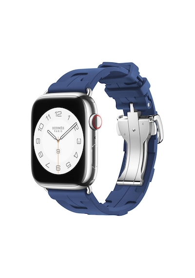 Watch 44mm Spor Görünümlü Clo Krd-94 Silikon Kordon-lacivert