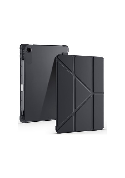 Aksesuarcim Tb-311fu İle Uyumlu Kılıf Silikon Yumuşak Kalem Bölmeli Esnek 4 Farklı Stand Olabilen Tablet Kılıfı Siyah Sku: Zeusb0frnc5qz1 Arka Kapak