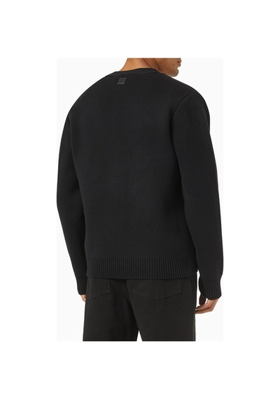 Maniere De Voir Whipstitch Cardigan, Penye Pamuk, V Yakalı, Ön Düğmeli Ve Dikiş Detaylı Siyah Maniere De Voir Whipstitch Cardigan, Penye Pamuk, V Yakalı, Ön Düğmeli Ve Dikiş Detaylı Siyah