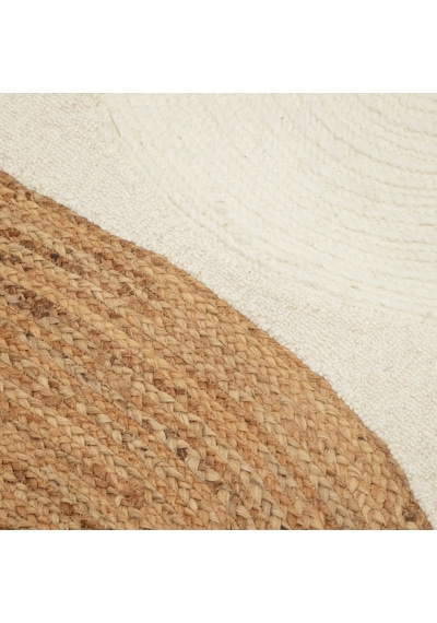 Mudo Home Marta Jüt Halı Naturel Beyaz 170x240 Çok Renkli