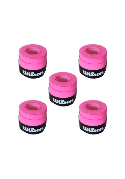 Wilson Comfort Bowl O'grips 5 Adet Grip. Tenis Raketi Gribi Pembe